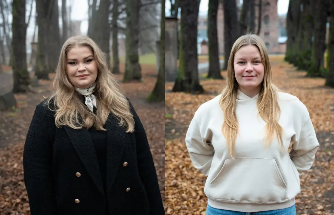 Bildet viser Eline Stene, vår nye organisasjonsrådgiver og Anna Dorthea Frorud er ansatt som vikarierende administrasjonssekretær.